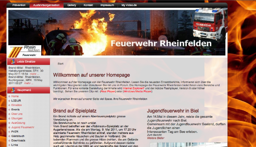 Webseite-Feuerwehr